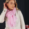 Luxe Merino Silk Shawl Light Pink