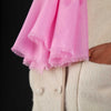 Luxe Merino Silk Shawl Dark Pink