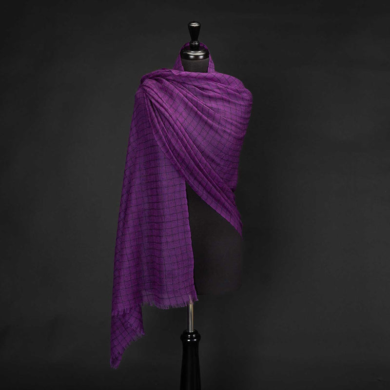 Cashmere Ultrafine Shawl Purple (Sample)