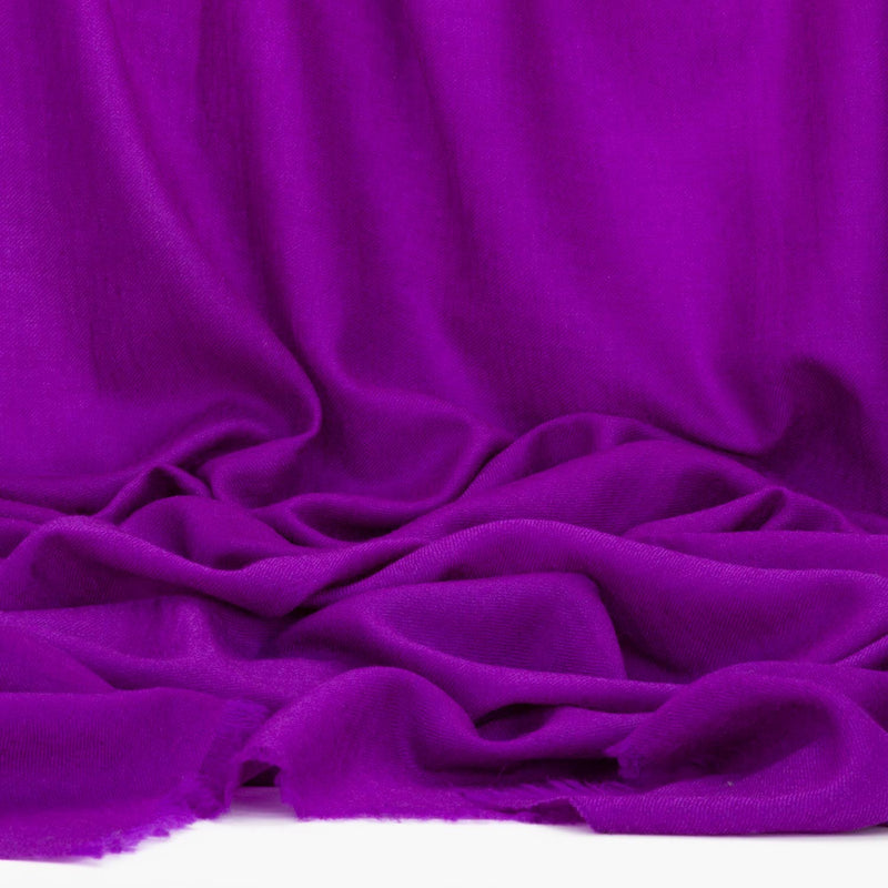 Lightweight Fine Wool Shawl Purple