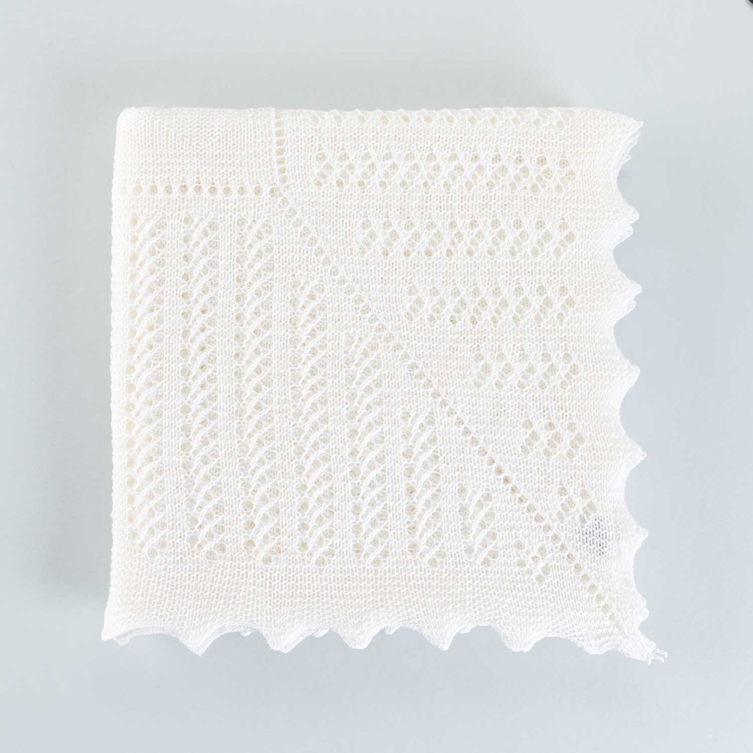 Receiving Blanket in Wool / Cotton Blend