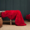 Carmine Red Sheepskin