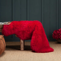 Carmine Red Sheepskin