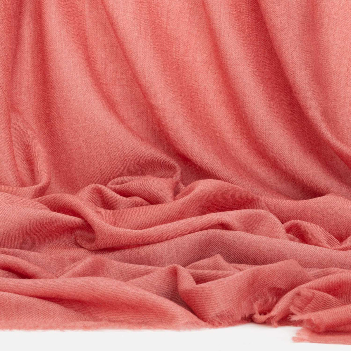 Lightweight Fine Wool Shawl Rose Gold (Second)