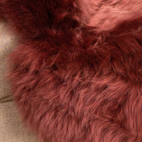Seconds Sheepskin Rug Rosewood