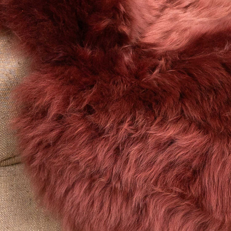 Seconds Sheepskin Rug Rosewood