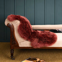 Seconds Sheepskin Rug Rosewood