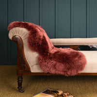 Seconds Sheepskin Rug Rosewood