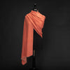 Hand Loomed Cashmere Shawl Salmon Pink (Sample)