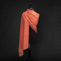 Hand Loomed Cashmere Shawl Salmon Pink (Sample)