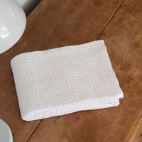 Satin Trimmed Cotton Waffle Baby Blanket