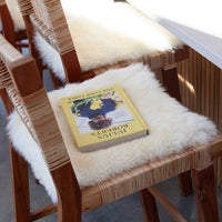 Natural White Sheepskin Seat Pad Square 40 cm