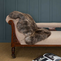 Small Rare Breed Sheepskin Silver & Brown