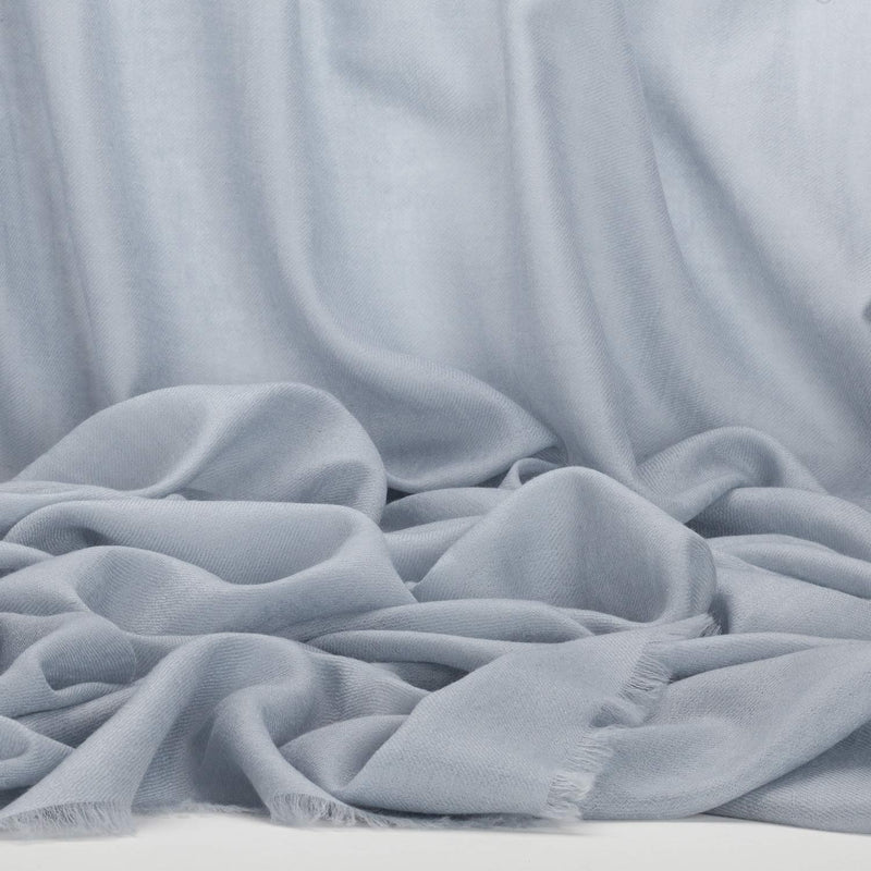 Lightweight Fine Wool Shawl Silver
