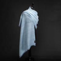 Cashmere Blend Shawl Sky Blue (Sample)