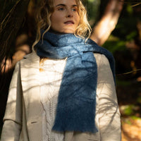 Small Mohair Scarf Teal