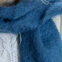 Small Mohair Scarf Teal