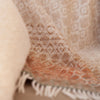 British Wool Throw Terracotta & Green