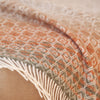 British Wool Throw Terracotta & Green