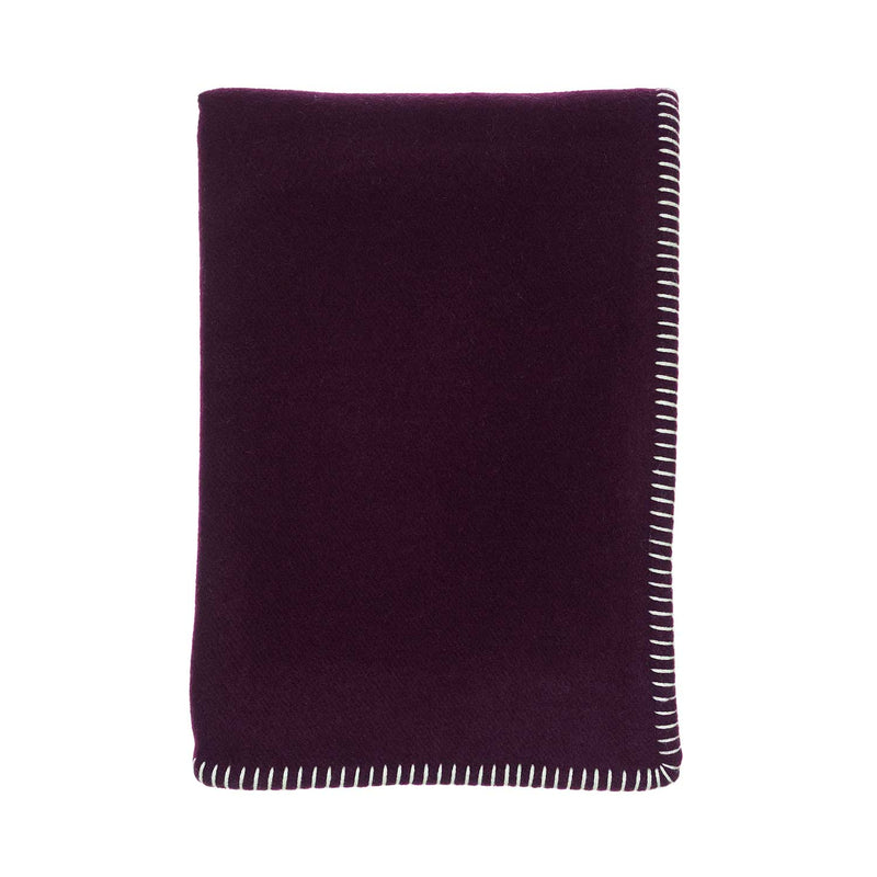 Cadiz Merino Blanket Blackcurrant