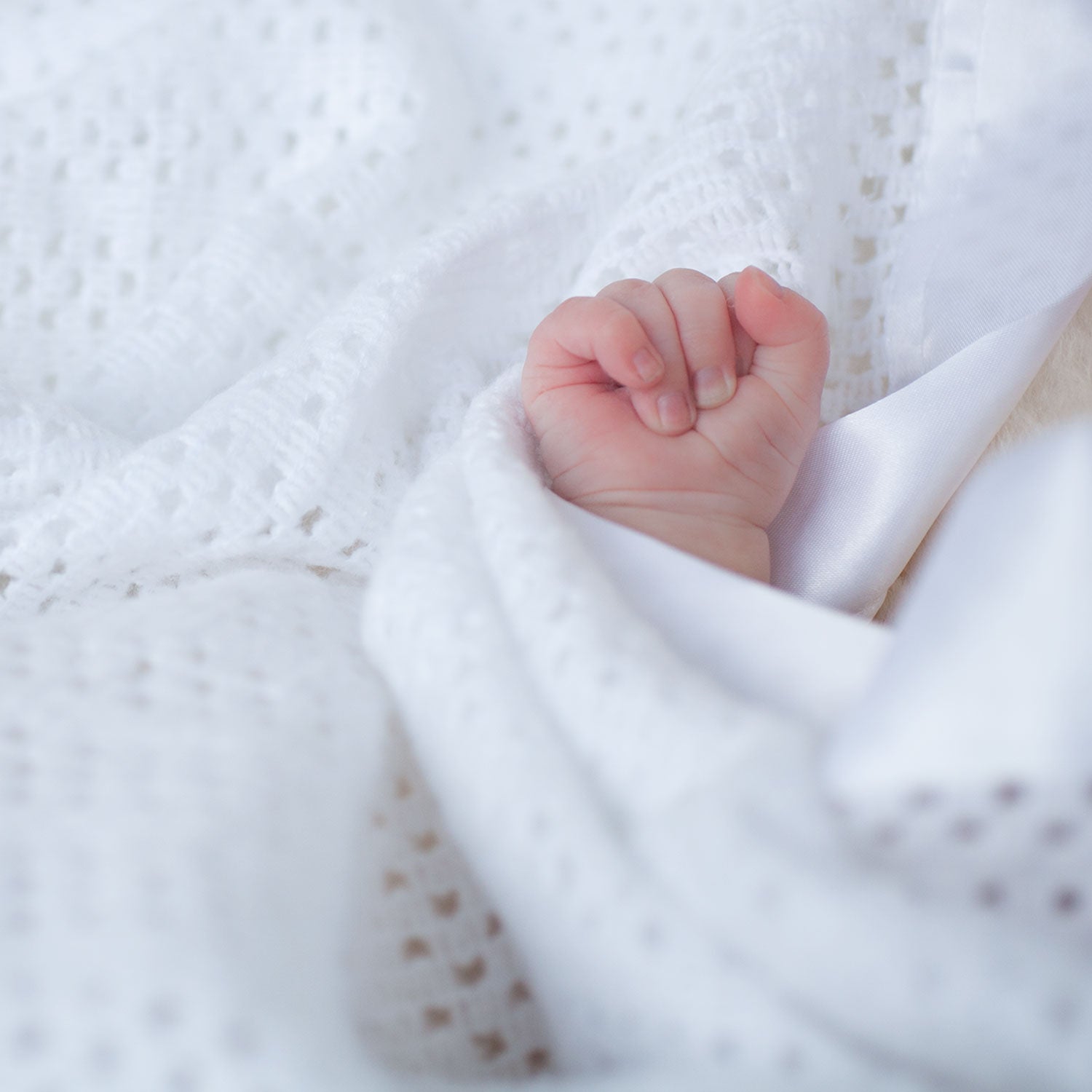 Satin trimmed baby blanket cellular the wool company