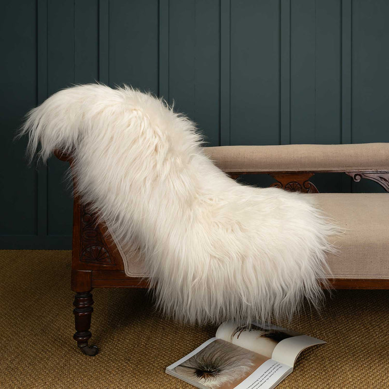 Natural White Icelandic Sheepskin