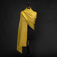 Hand Loomed Cashmere Shawl Ochre (Sample)