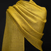 Hand Loomed Cashmere Shawl Ochre (Sample)