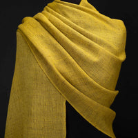 Hand Loomed Cashmere Shawl Ochre (Sample)