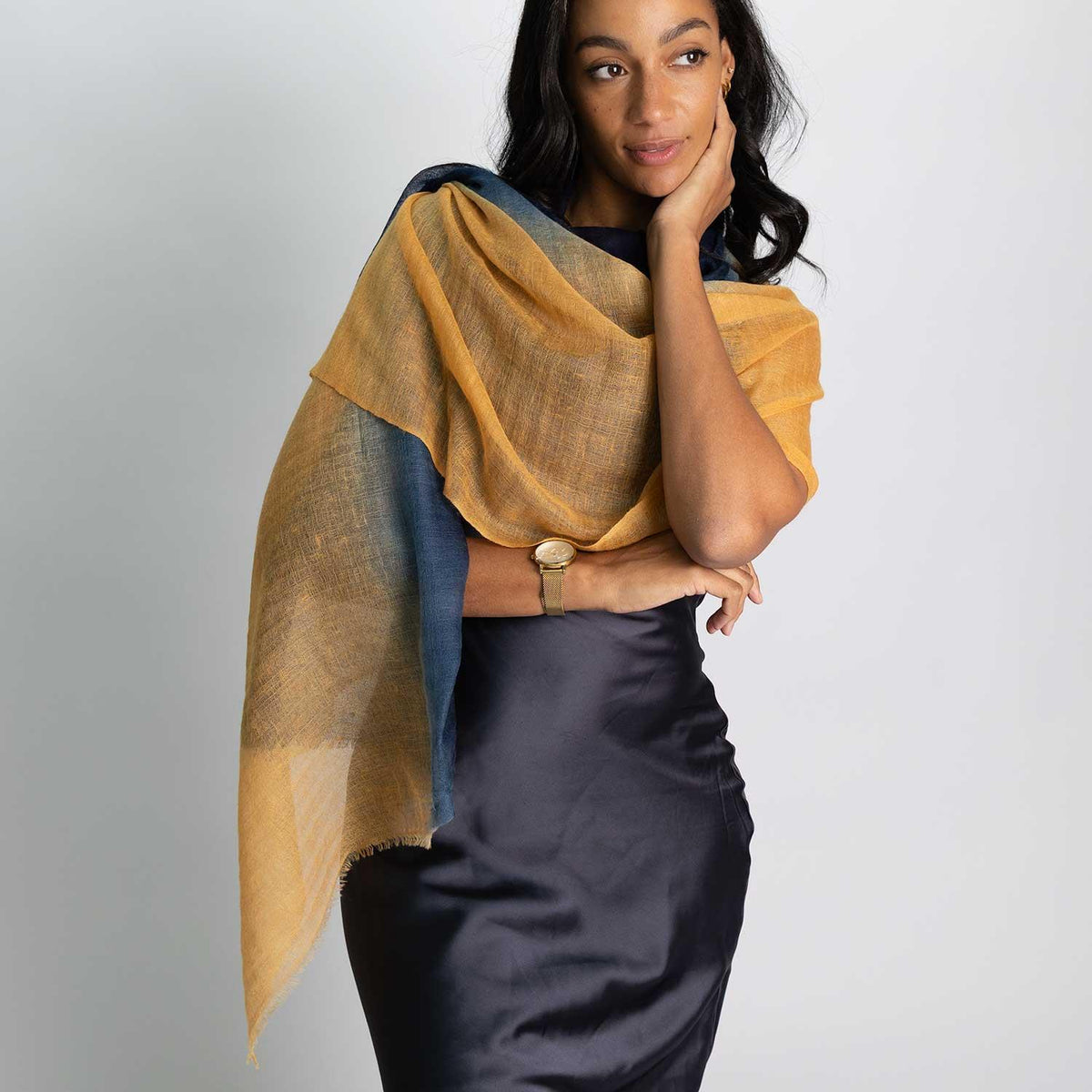Ombre Cashmere Shawl Solstice