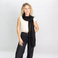 Cashmere Matty Shawl Black