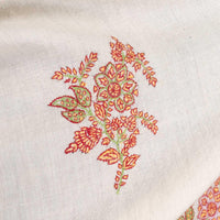 Sozni Embroidered Pashmina 'The Colours of Sunrise' Bhajan