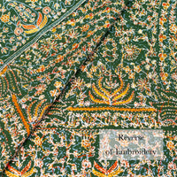 Hand Embroidered Royal Almond Shawl 'Bahaar'