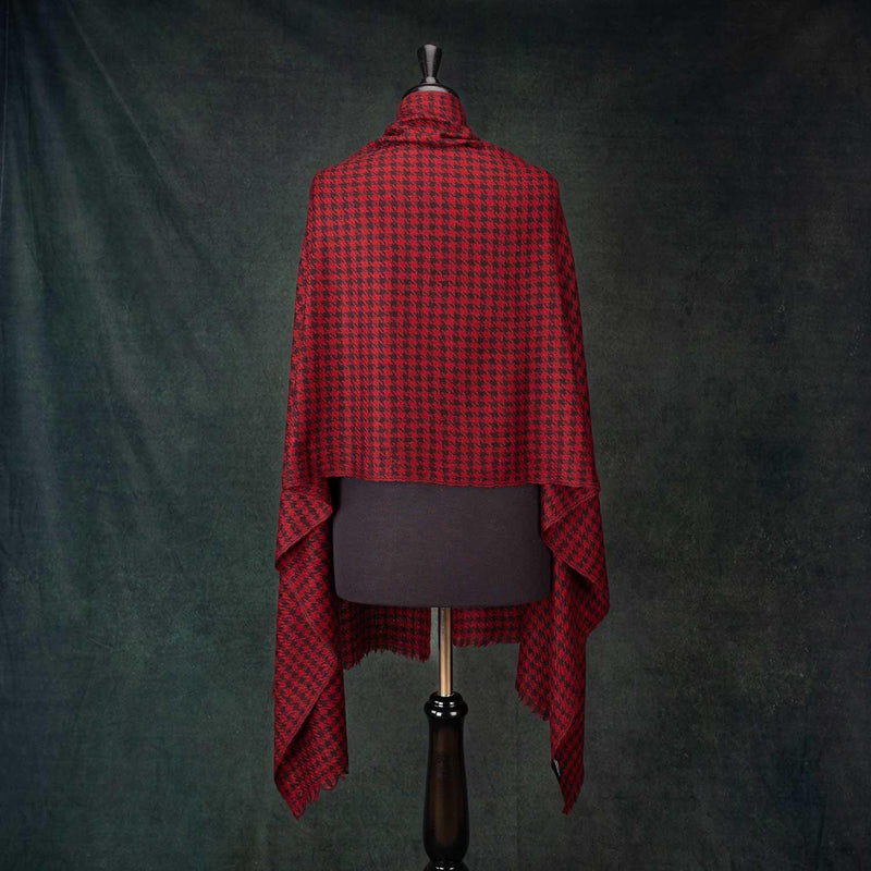 Houndstooth Shawl Russet
