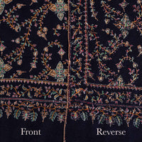 Silk Embroidered Jamawar Shawl Raat