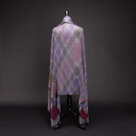 Ikat Pashmina Shawl Navy & Lilac