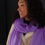 Ultrafine Ring Shawl Wild Violet