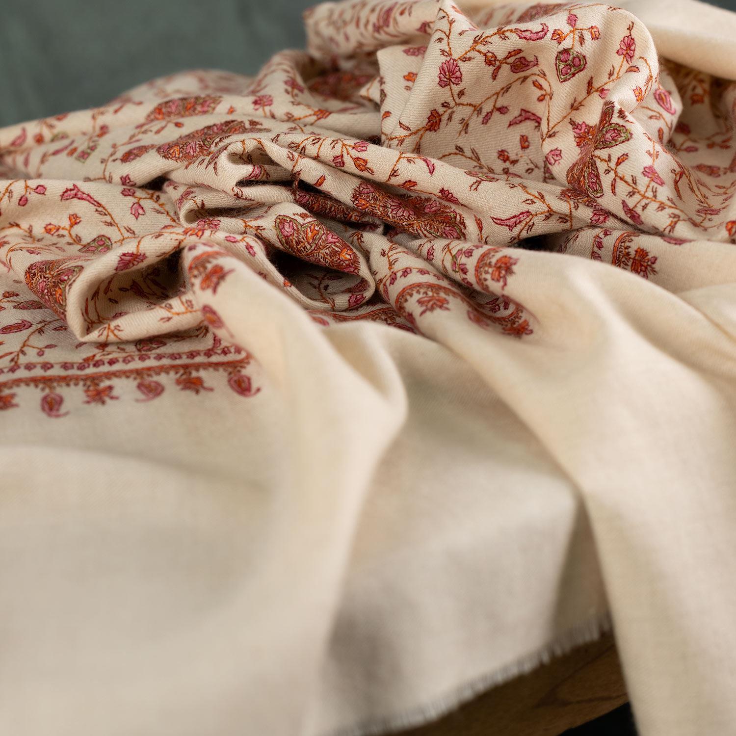 Hand Embroidered Jamawar Shawl Mutmeen