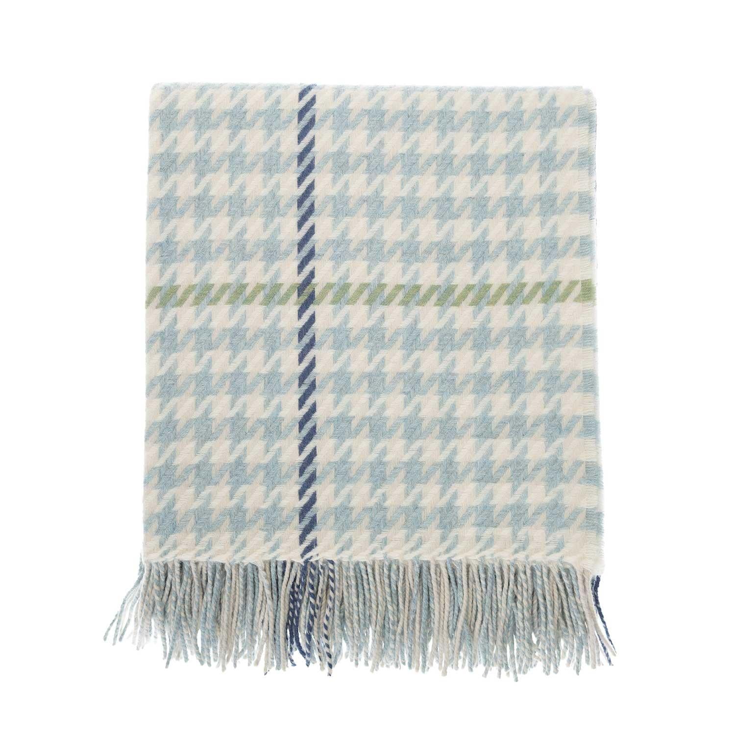 Glenmore Houndstooth Throw Opal