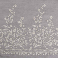 Spring of Kashmir Hand Embroidered Stole Silver