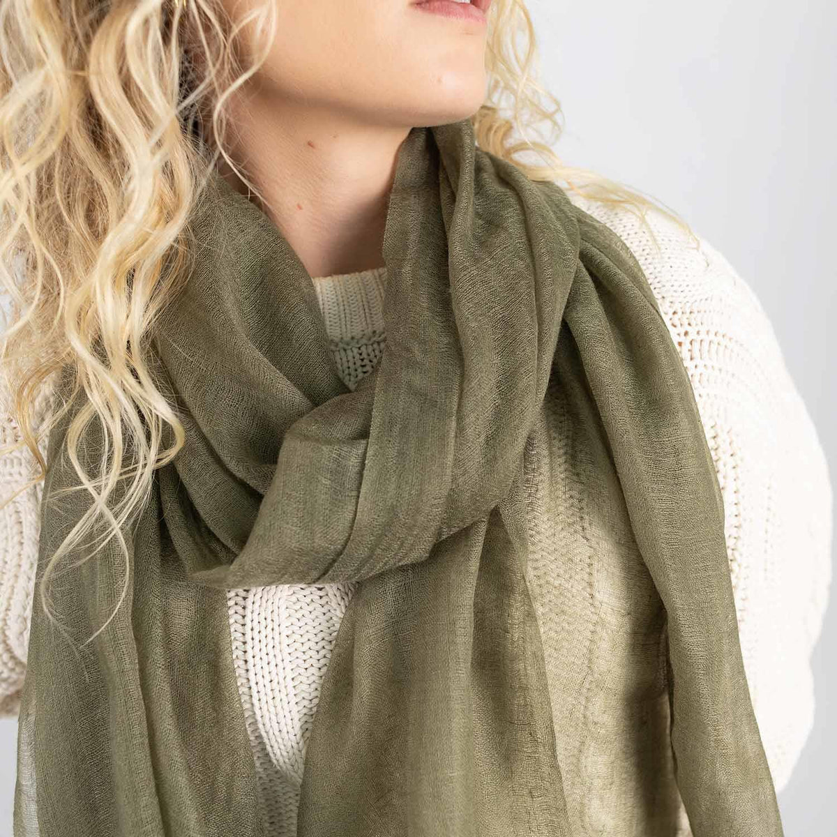 Cashmere Matty Shawl Loden