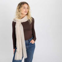 Cashmere Matty Shawl Egret