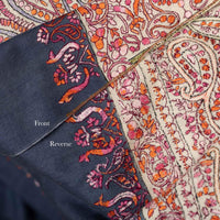 Mahroon Sozni Jamawar Pashmina Tantric