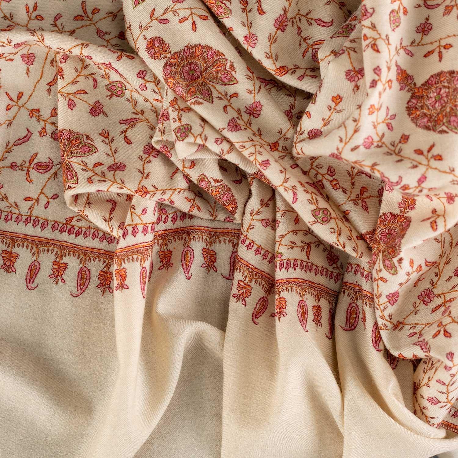 Hand Embroidered Jamawar Shawl Mutmeen