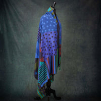 Luxe Geometric Shawl Midnight