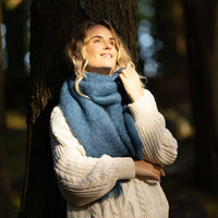 Liso Mohair Scarf Teal
