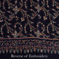 Silk Embroidered Jamawar Shawl Raat
