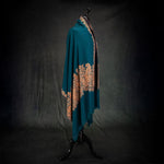 Sozni Hand Embroidered Pashmina Teal