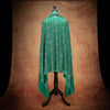 Sozni Hand Embroidered Cashmere Pashmina Emerald