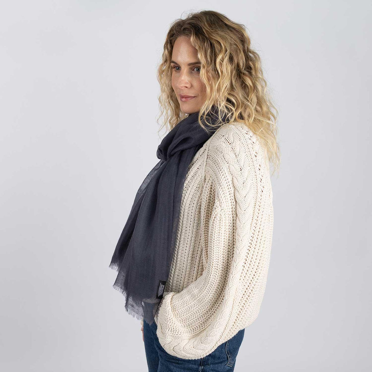 Cashmere Matty Shawl Mistral